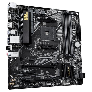 GIGABYTE B550M DS3H AC R2 Placa base - Procesadores AMD Ryzen 5000, VRM de 5+3 fases, hasta 4733 MHz DDR4 (O.C.), 1x M.2 PCIe 4.0 + 1x M.2 PCIe 3.0, Wi-Fi 5, LAN 1 GbE, USB 3.2 Gen 1