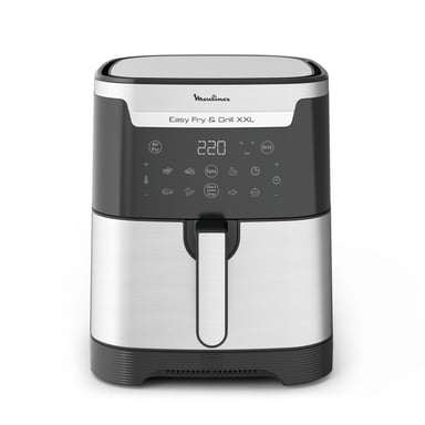 Moulinex Easy Fry & Grill XXL Unique 6,5 L Autonome Friteuse d'air chaud Noir, Acier inoxydable