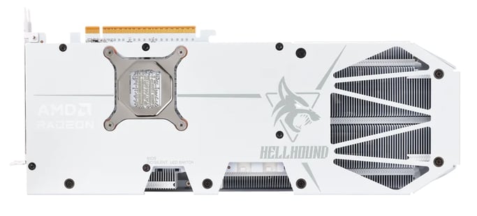 PowerColor Hellhound Radeon RX 9070 XT Spectral White AMD 16 GB GDDR6 (RX 9070 XT 16GB PowerColor Hellhound S)