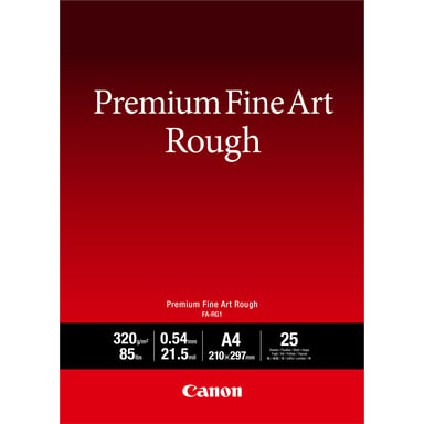 Canon A4 Papel Fine Art Texturizado Premium FA-RG1, 25 hojas