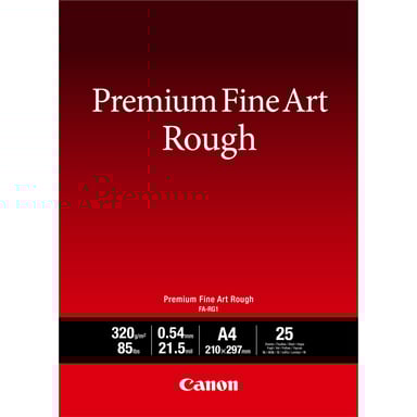 Canon A4 Papel Fine Art Texturizado Premium FA-RG1, 25 hojas
