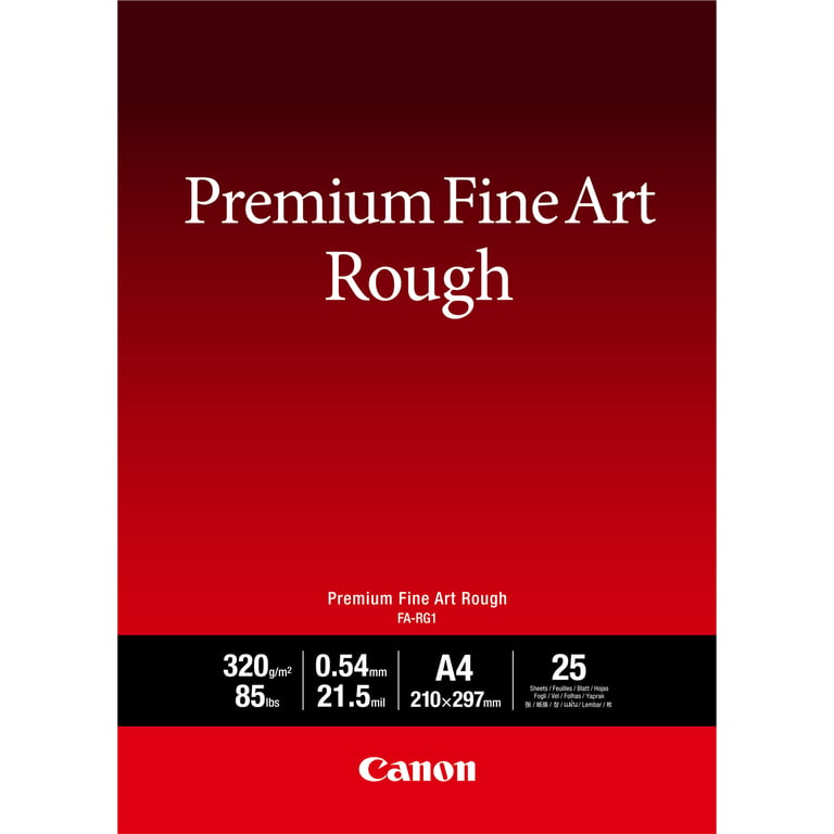 Canon Papier A4 beaux arts texturé Premium FA RG1 25 feuilles Neuf