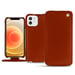 Housse cuir Apple iPhone 12 mini -  - Orange - Cuir vegan