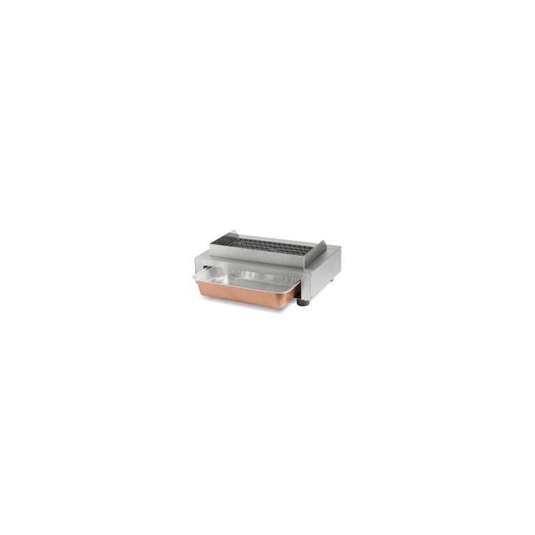 Barbecue électrique de table Krampouz Mythik grille fonte émaillée 40 x 25 cm thermostat réglable Neuf - vue 2