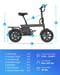 VéLo Électrique REGALANGEL B20 MINI | Moteur 500W | Batterie 36V 7.8Ah | Pneus 14 Pouces | Vitesse Max 25 km/h | Autonomie 25 km | Noir