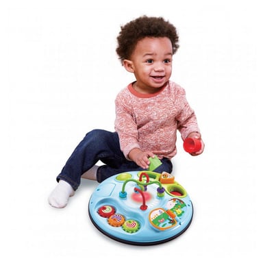 Mesa de actividades de madera con certificado FSC para niños de 9 meses a 4 años