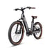 Bicicleta eléctrica de fibra de carbono MIHOGO AIR MAX con doble batería, app inteligente y frenos hidráulicos - plateada