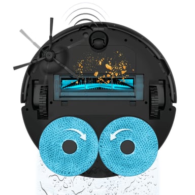 Cecotec Conga 11090 Spin Revolution Home&Wash 2 L Sin bolsa Negro