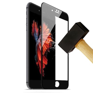 Film verre trempé 4D Noir compatible Apple iPhone 7 iPhone 8 iPhone SE 2020 iPhone SE 2022