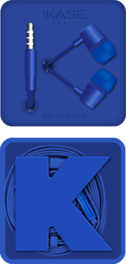 K Ecouteurs intra-auriculaires,  Bleu Cobalt