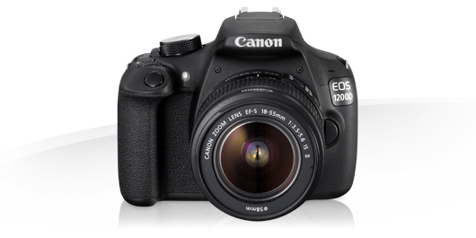 Canon EOS 1200D + EF-S 18-55 DC Kit d'appareil-photo SLR 18 MP CMOS 5184 x 3456 pixels Noir