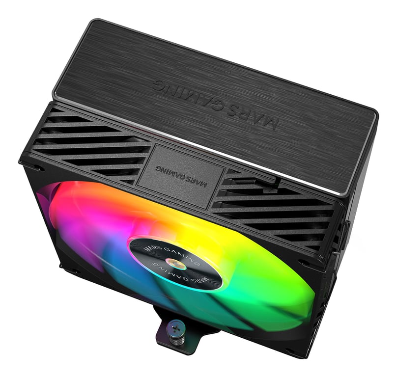 Mars Gaming MCPU X5ARGB Disipador CPU TDP Ventilador PWM SI ARGB 120mm - vue 4