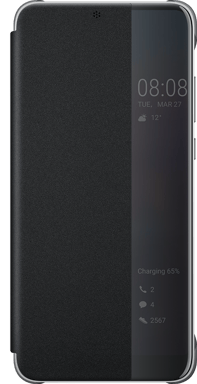 Etui folio Huawei HW51992407 noir pour P20 Pro