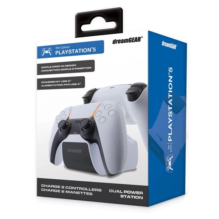 DreamGEAR Dual Power Station For PS5 Neuf - vue 3