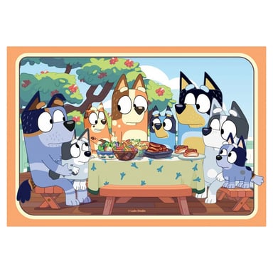 Bluey Juego de puzzles de 2x24 piezas para niños