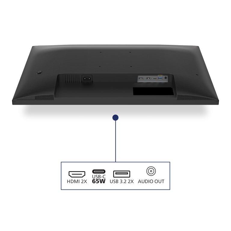 Philips 27E1N1900AE Moniteur Ultra HD 27 Pouces réglable en Hauteur Haut Parleur HDR10 3840x2160 60 Hz 2X HDMI 2.0 USB C PD Hub USB - vue 3