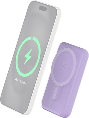 BigBen Connected Batería externa MagSafe de Inducción 10W 5000mAh Violeta