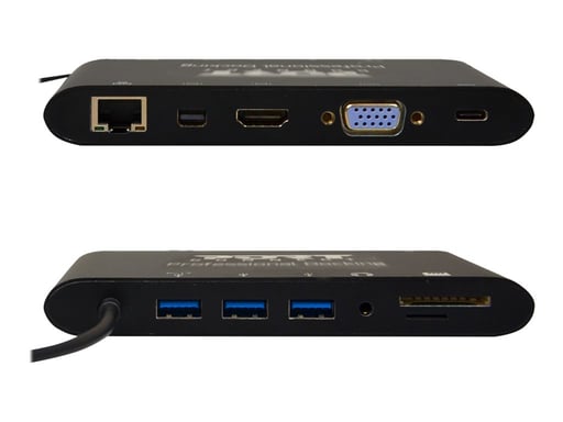 Port Connect Station d'accueil double écrans 4K USB-C 100W pour 11 périphériques Noir