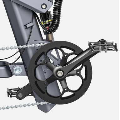 ENGWE X26 48V 29Ah Doppia batteria 1000W Bici elettrica pieghevole fuoristrada-Nero
