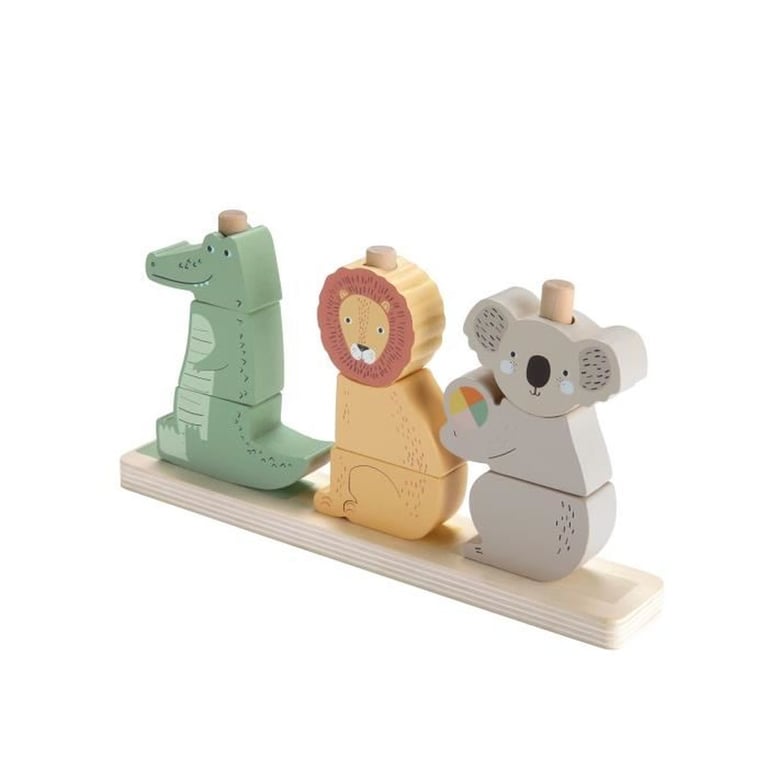Fisher Price Fisher Price Animaux En Bois À Empiler Et Trier 10 Pièces - vue 3