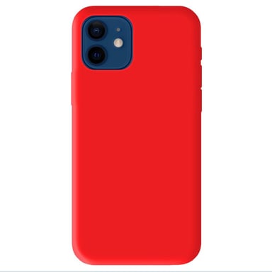 Coque silicone unie Mat Rouge compatible Apple iPhone 12 iPhone 12 Pro