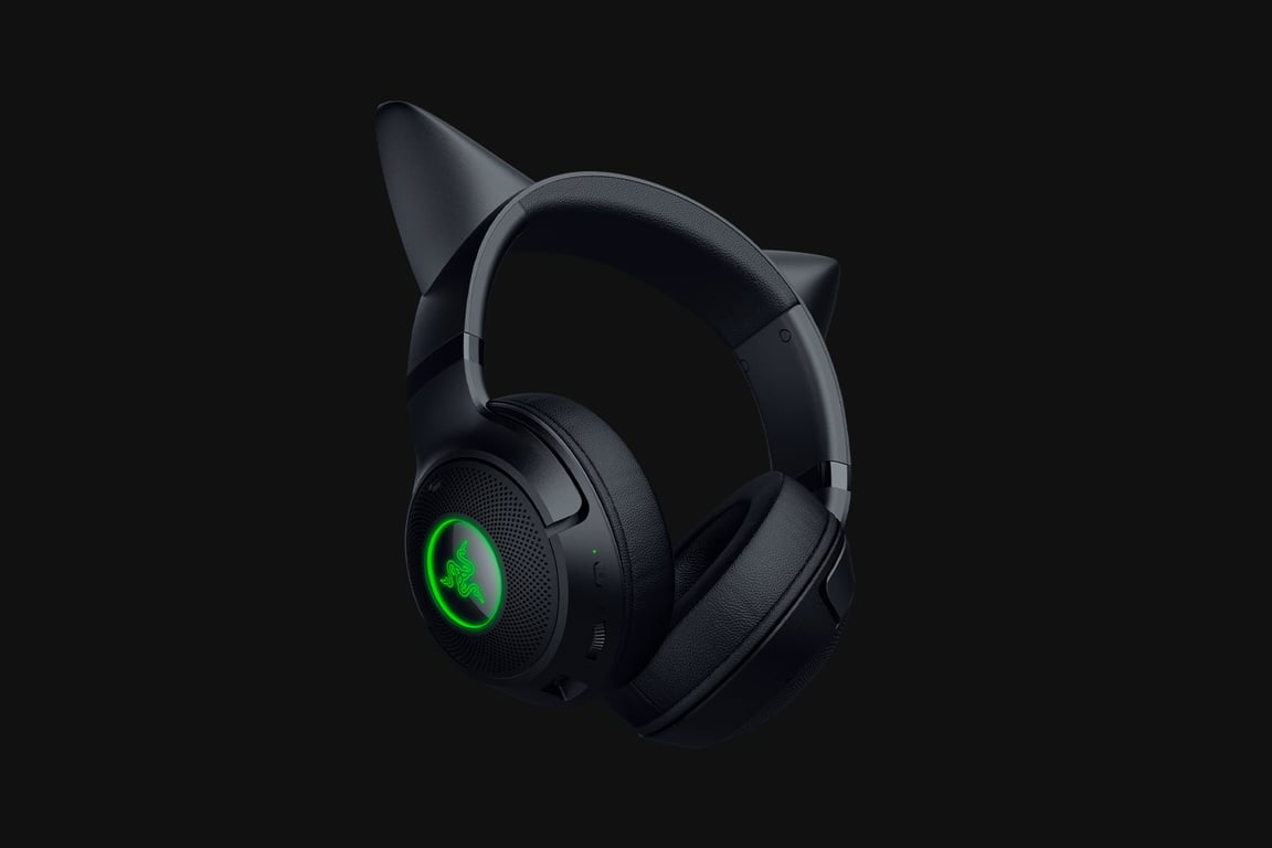 Razer Kraken Kitty V2 BT Casque Sans fil Arceau Gaming Bluetooth Noir - Neuf
