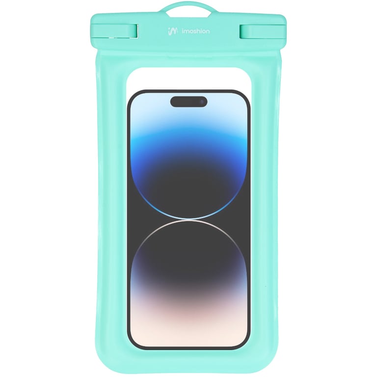 imoshion Pochette étanche universelle - Étui étanche pour téléphone - Turquoise - Neuf
