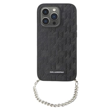 Cover per iPhone 14 Saffiano con Catena Rigida Stilosa