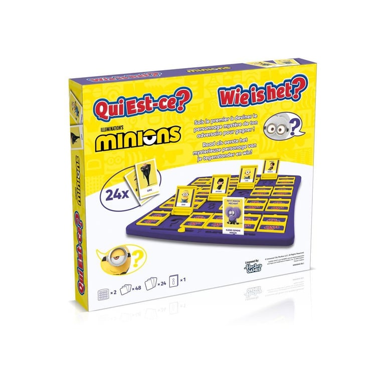 Qui est ce ? Les Minions Jeu de déduction WINNING MOVES 24 personnages Minions - vue 4