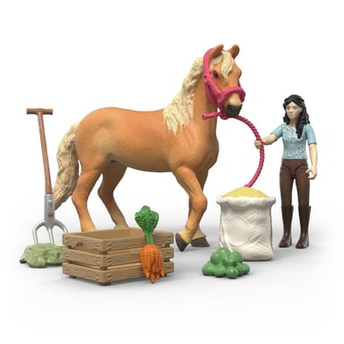 Jeu de figurines Schleich Horse Club Emily Care Set 42797 avec jument andalouse et accessoires multicolores