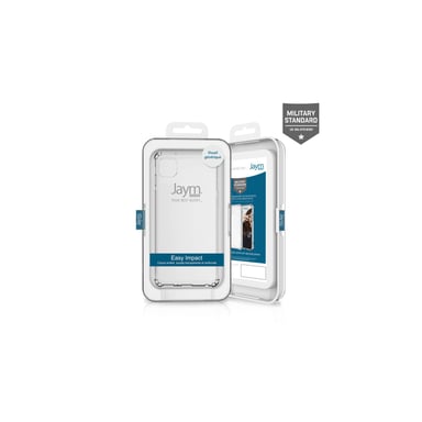 JAYM - Coque Renforcée pour Apple iPhone 12 / 12 Pro (6.1) - Souple et résistante - Certifiée 2 Métres de chute - Transparente