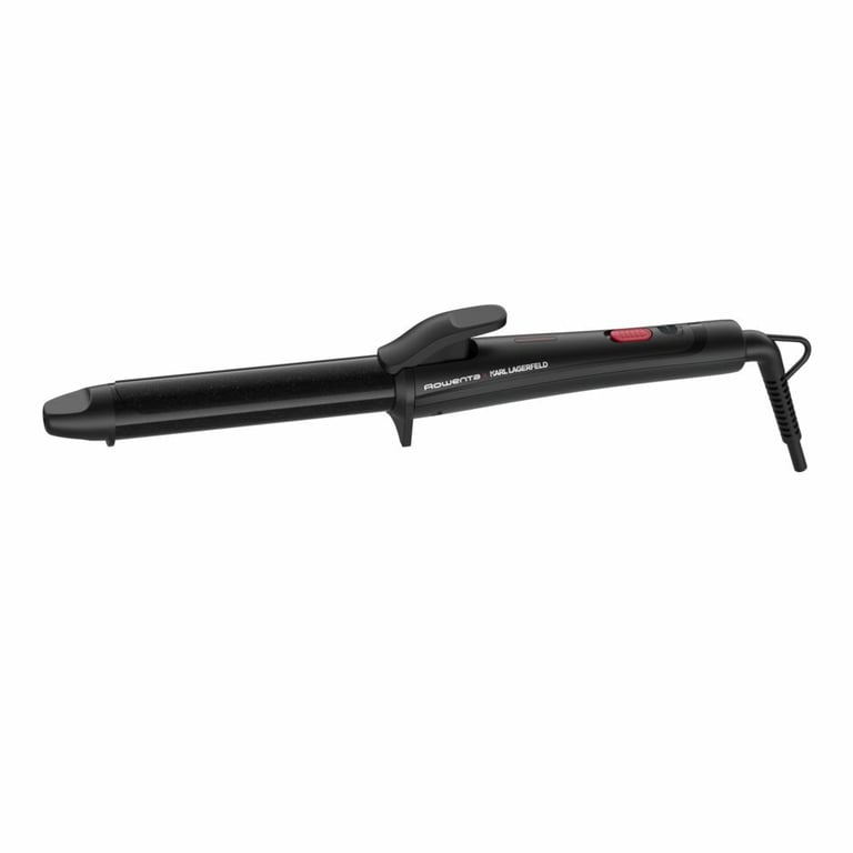 Rowenta X KARL LAGERFELD CF321LF0 brosse soufflante et fer à lisser Fer à friser À chaleur Noir, Rouge 47 W 1,8 m - Neuf
