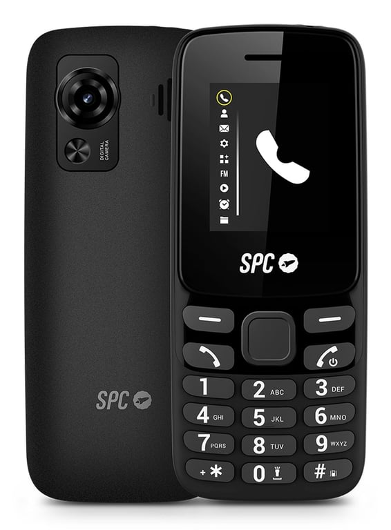 SPC Talk 2 Go 4,5 cm (1.77 ) 74 g Noir Téléphone numérique - Neuf