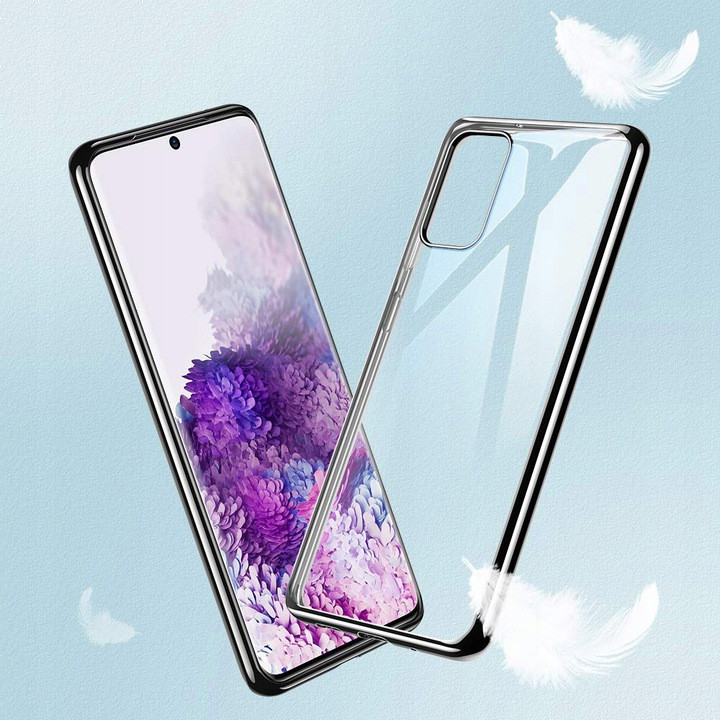 Coque Chrome Silicone pour HUAWEI P40 Pro+ APPLE Contour Transparente Bumper Protection Gel Souple