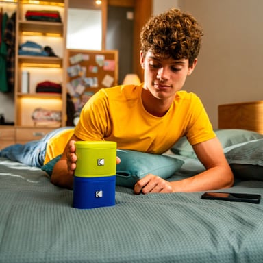 Kodak Soundbrix - Enceinte Bleu Azul - vue 3
