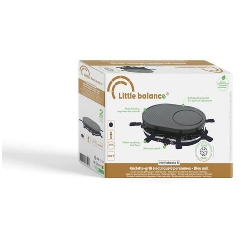 Appareil à raclette LITTLE BALANCE Cheese Jusqu'à 8 personnes Plaque Grill / Crêpe amovible - vue 4