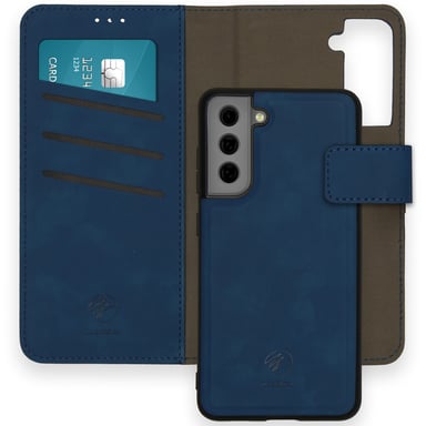 imoshion Etui de télephone luxe 2-en-1 amovible pour Samsung Galaxy S21 FE - Bleu