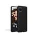 JAYM - Coque Silicone Premium Noire pour Samsung Galaxy A12 -100% Silicone et Microfibre - Renforcée et Ultra Doux