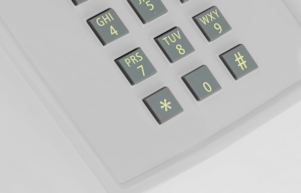 OPIS PushMeFon Cable : Téléphone rétro a touches avec sonnerie en métal