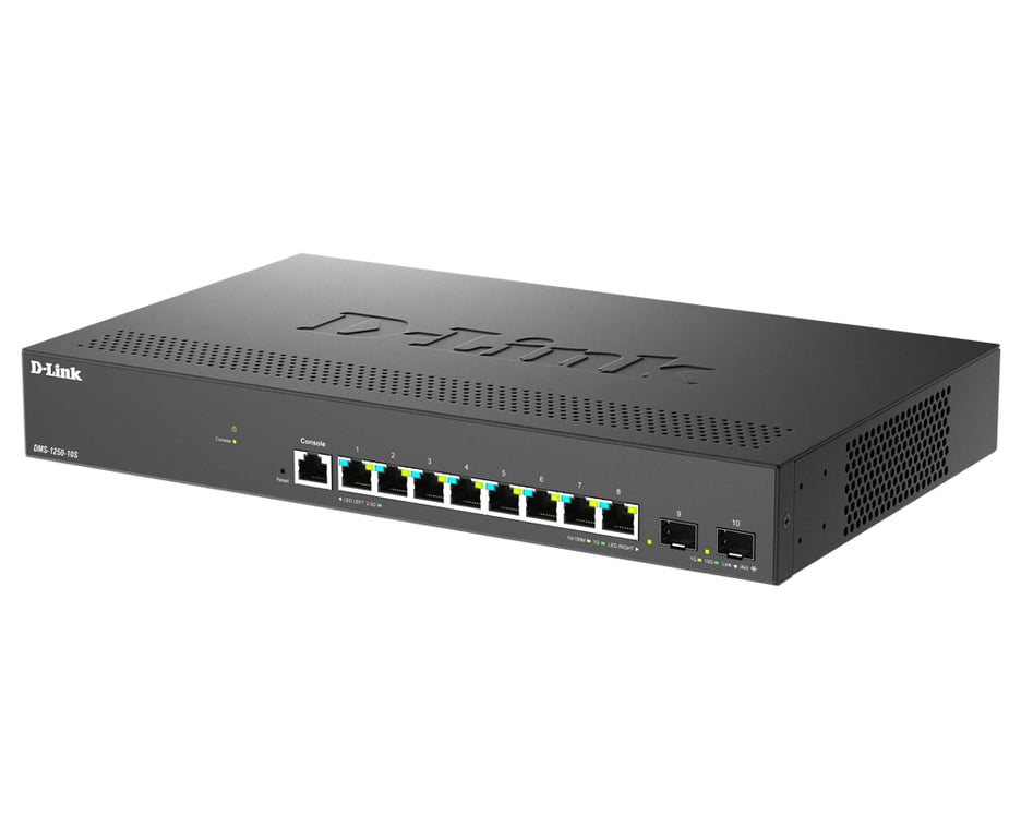 D Link DMS 1250 10SE commutateur réseau Géré 2.5G Ethernet 10010002500 Neuf - vue 3