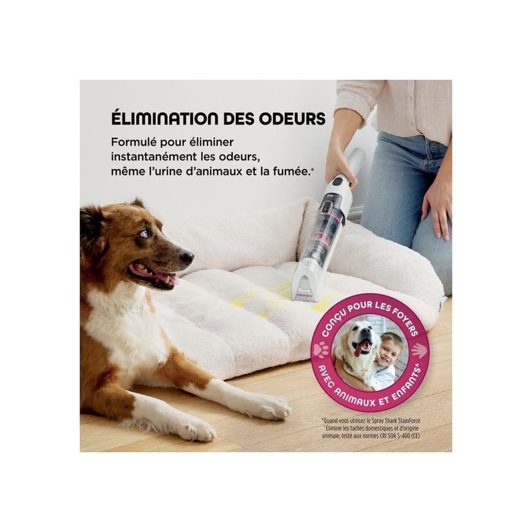 Nettoyeur Détacheur Sans Fil Shark HX100EUT – 100W, Réservoir 141 ml - vue 5