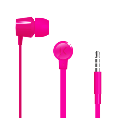 K Ecouteurs intra-auriculaires, Rose Fuschia