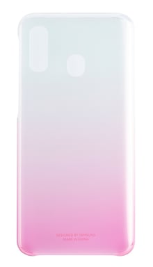 Coque rigide dégradée rose et transparente Evolution Samsung pour Galaxy A40