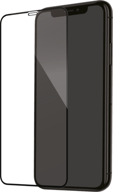 Protection d'écran en verre trempé (100% de surface couverte) pour Apple iPhone 11 Pro Max, Noir