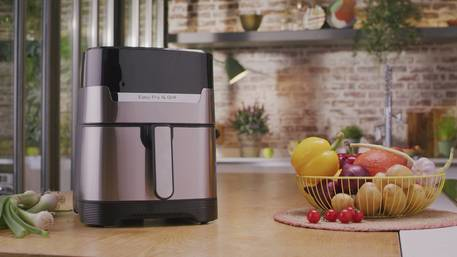 Moulinex EZ505D10 friteuse Unique 4,2 L Autonome 1400 W Friteuse d'air chaud Acier inoxydable