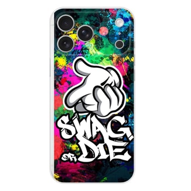 Coque en silicone - Compatible pour Apple iPhone 17 Pro Max - design swag or die