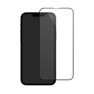 Protection d'écran en verre trempé (100% de surface couverte) pour Apple iPhone 13/13 Pro, Noir