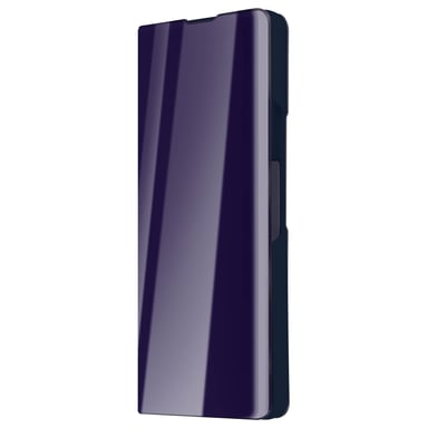 Étui Clear View pour Samsung Galaxy Z Fold 5 Clapet Miroir Support Vidéo Violet