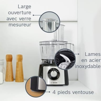 Bosch MCM3501M robot de cocina 800 W 2,3 L Negro