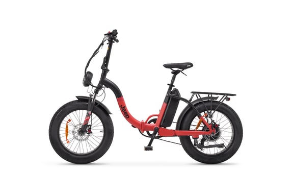 Jeep E-BIKES Phoenix Noir, Rouge Aluminium Taille unique 50,8 cm (20'') 25 kg